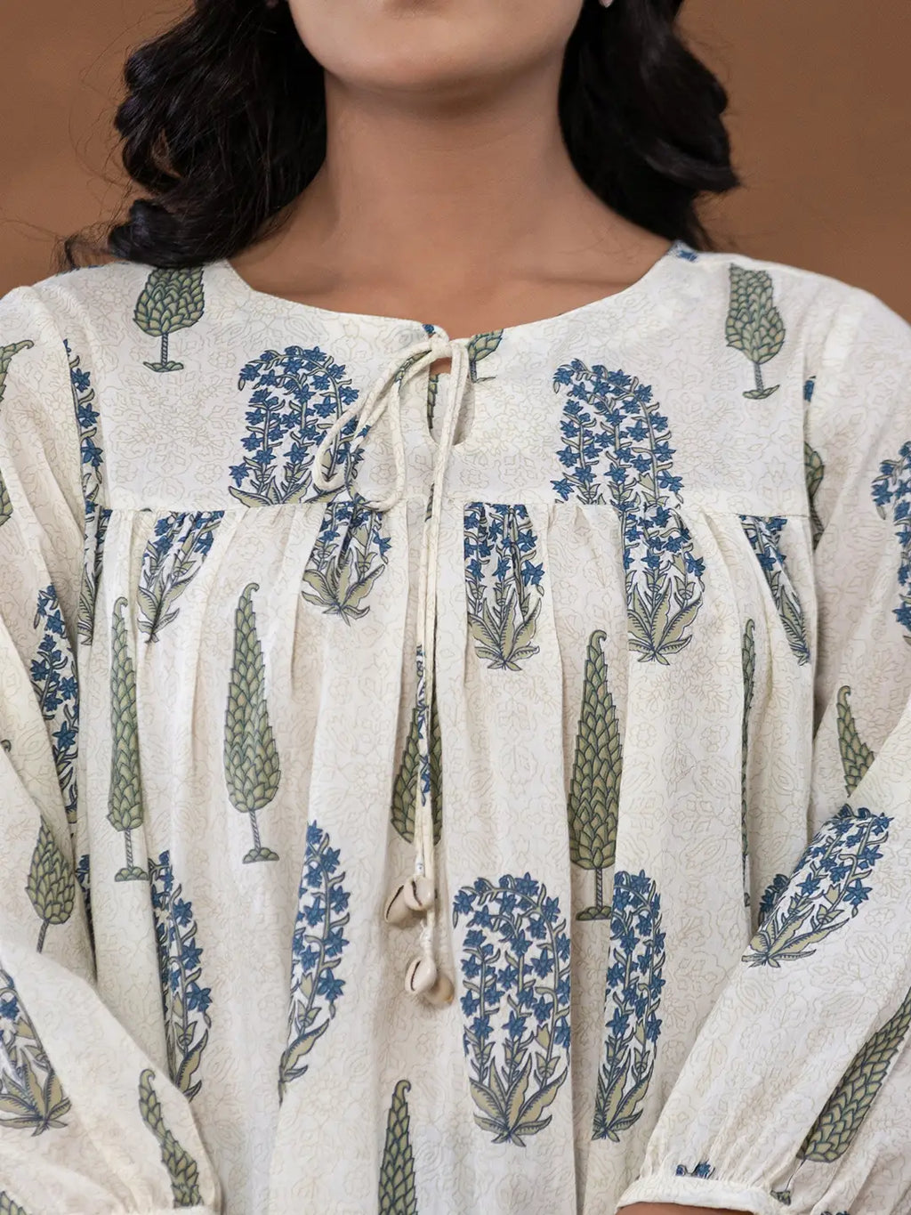 Yufta Cotton Printed Top | Grocsy