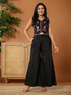Yufta Cotton Silk Festive Waistcoat Co-Ord Set With Attached Cotton Lining | Grocsy