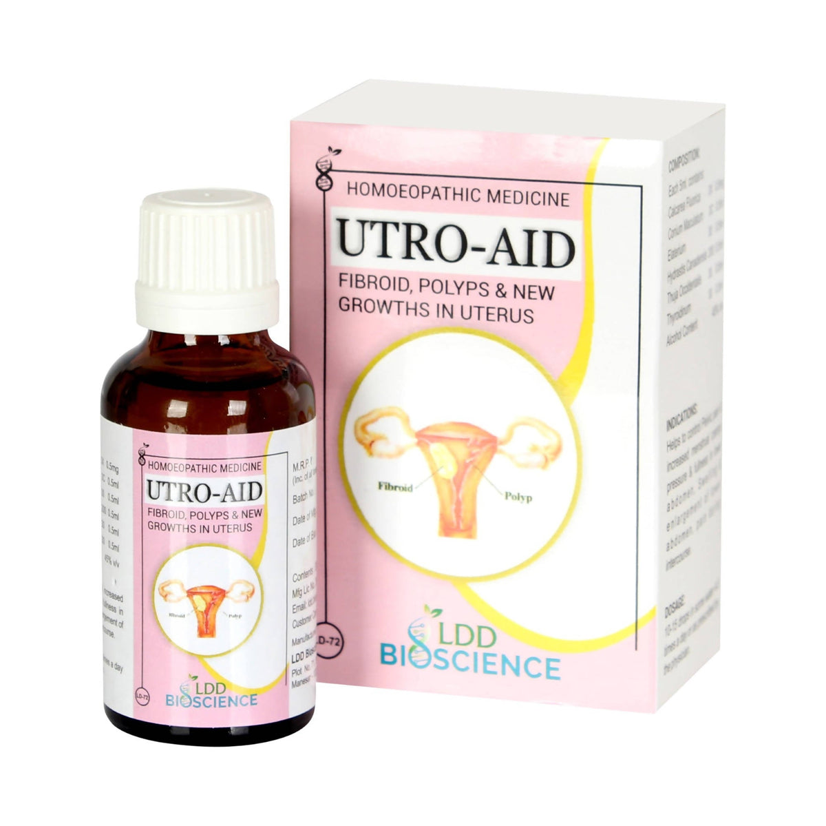 LDD Bioscience Homeopathy Utro-Aid Drops - Limited Time Offer | Grocsy