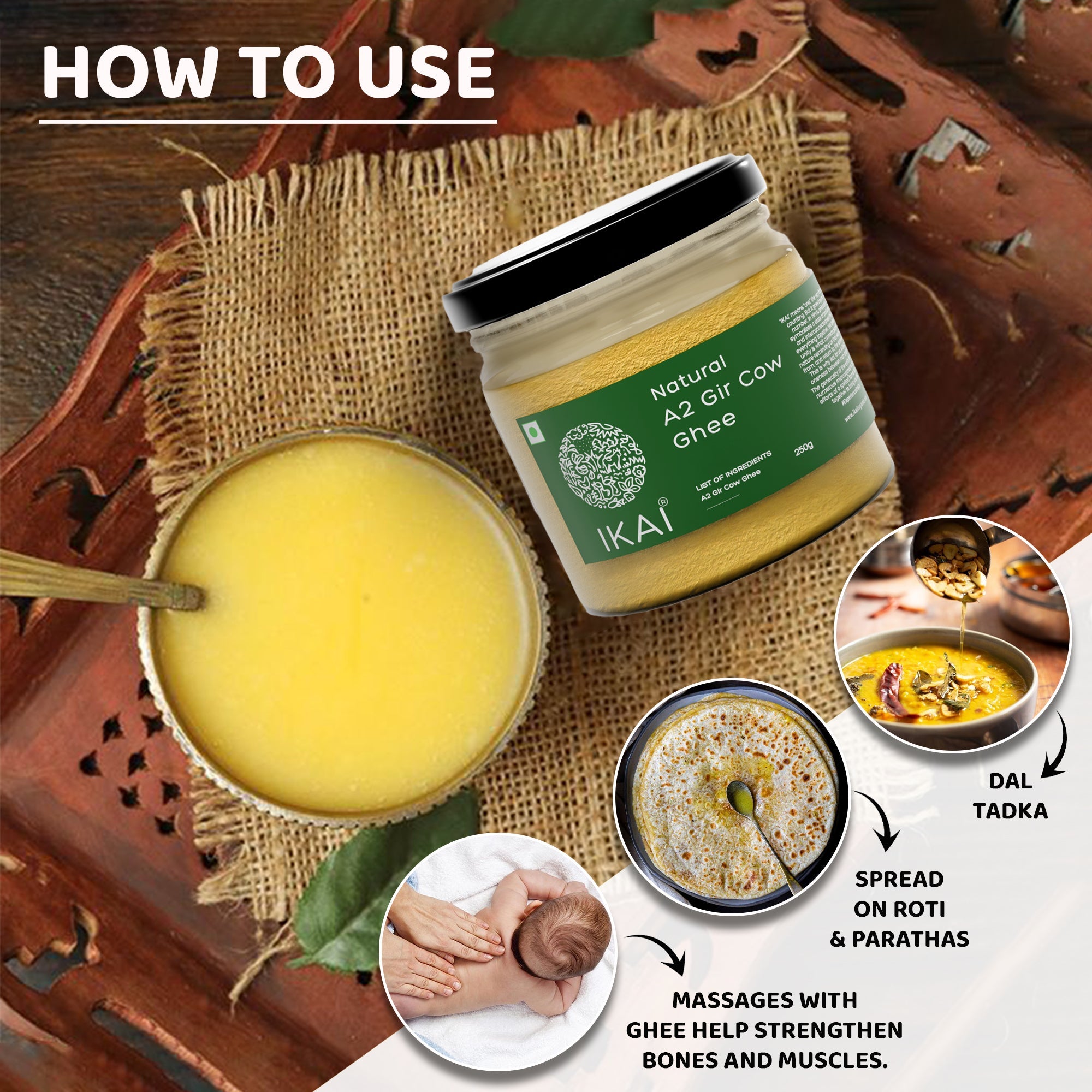 IKAI Natural A2 Gir Cow Ghee