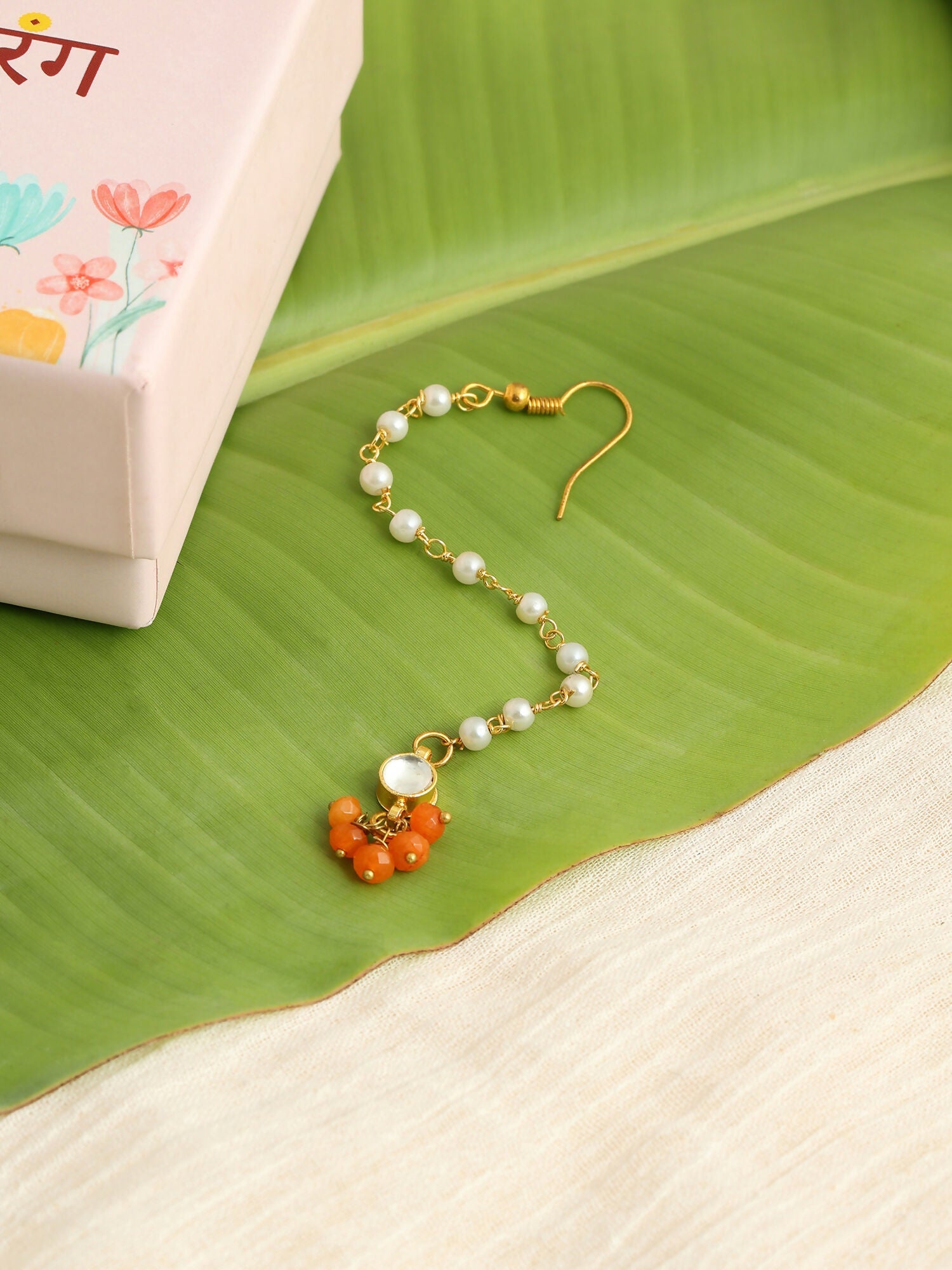 Ruby Raang Traditional Teardrop Maang Tikka | Grocsy