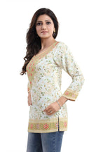 Snehal Creations Adorable Amaze Printed Short Kurti Tunic Top | Grocsy