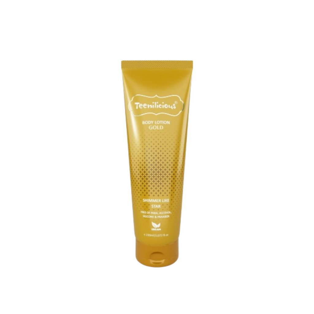 Teenilicious Gold Sparkle Body Lotion | Grocsy