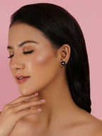 stone stud (Black and white) - Ruby Raang | Grocsy