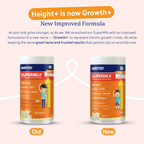 Gritzo SuperMilk Growth+ (Formerly Height+) (7-12y Boys), 10g Protein Powder-Creamy Vanilla | Grocsy