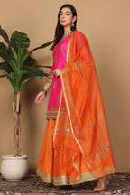 Joban Fashion Pink Silk Lehenga Set | Grocsy