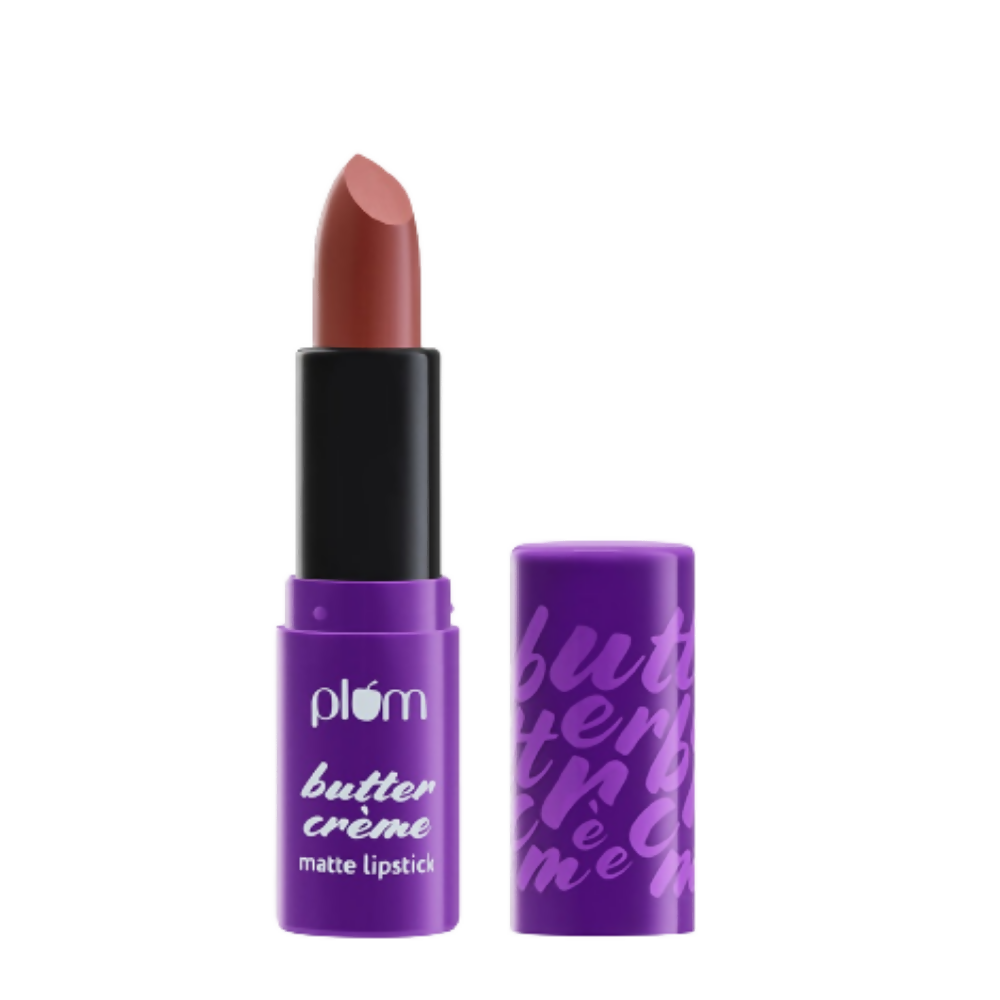 Plum Butter Crème Matte Lipstick Brownie Points - 129 (Umber Brown) | Grocsy