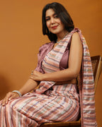 Pink Pure Georgette Sequence work Ready to wear Saree with stitched Blouse - Satiksha | Grocsy