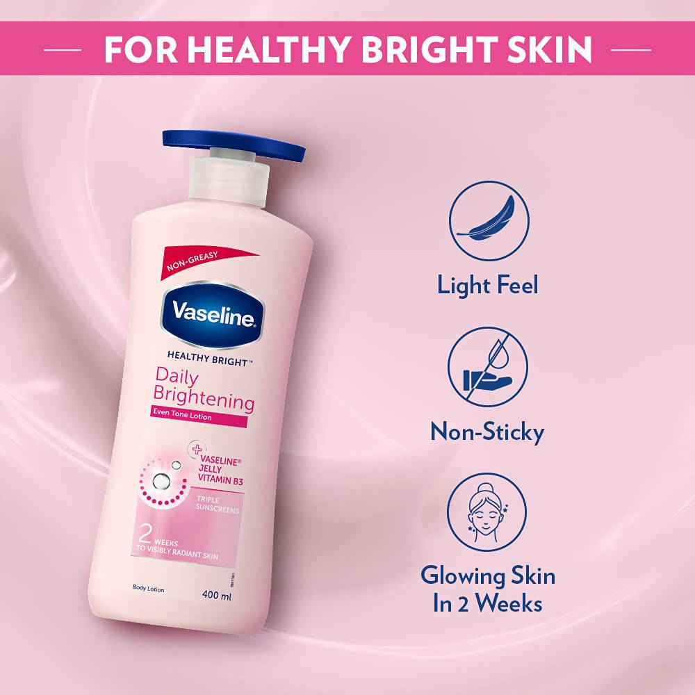 Vaseline Healthy Bright Daily Brightening Body Lotion | Grocsy
