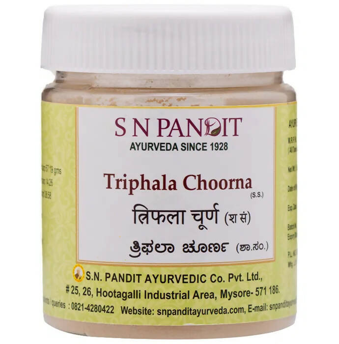 S N Pandit Ayurveda Triphala Choorna (S.S) | Grocsy