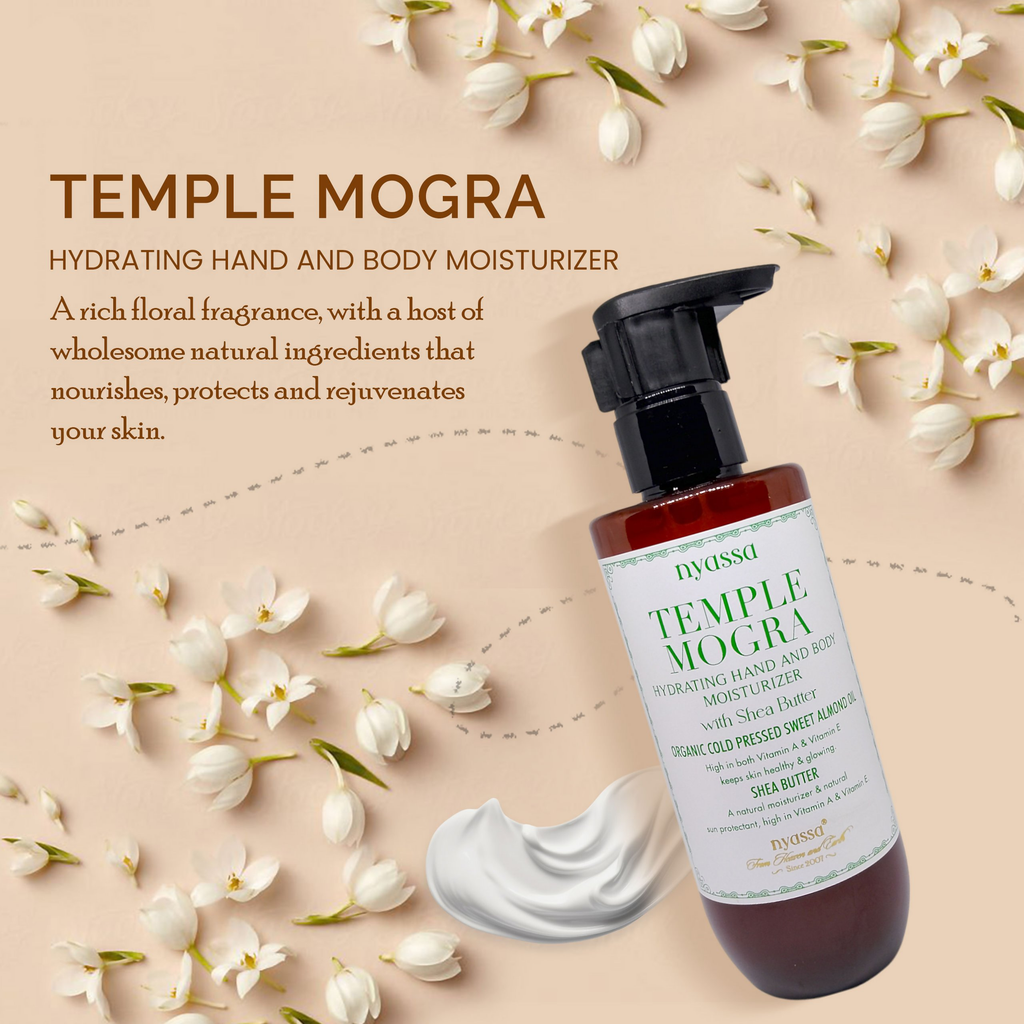 Nyassa Temple Mogra Hand And Body Moisturizer | Grocsy