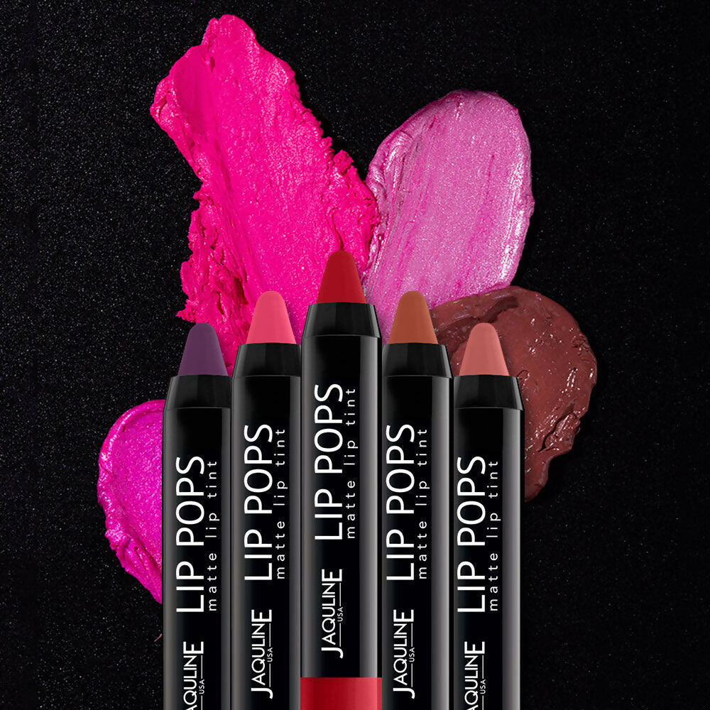 Jaquline USA Lip Pops Matte Lip Tint - Pink Pop 06 | Grocsy