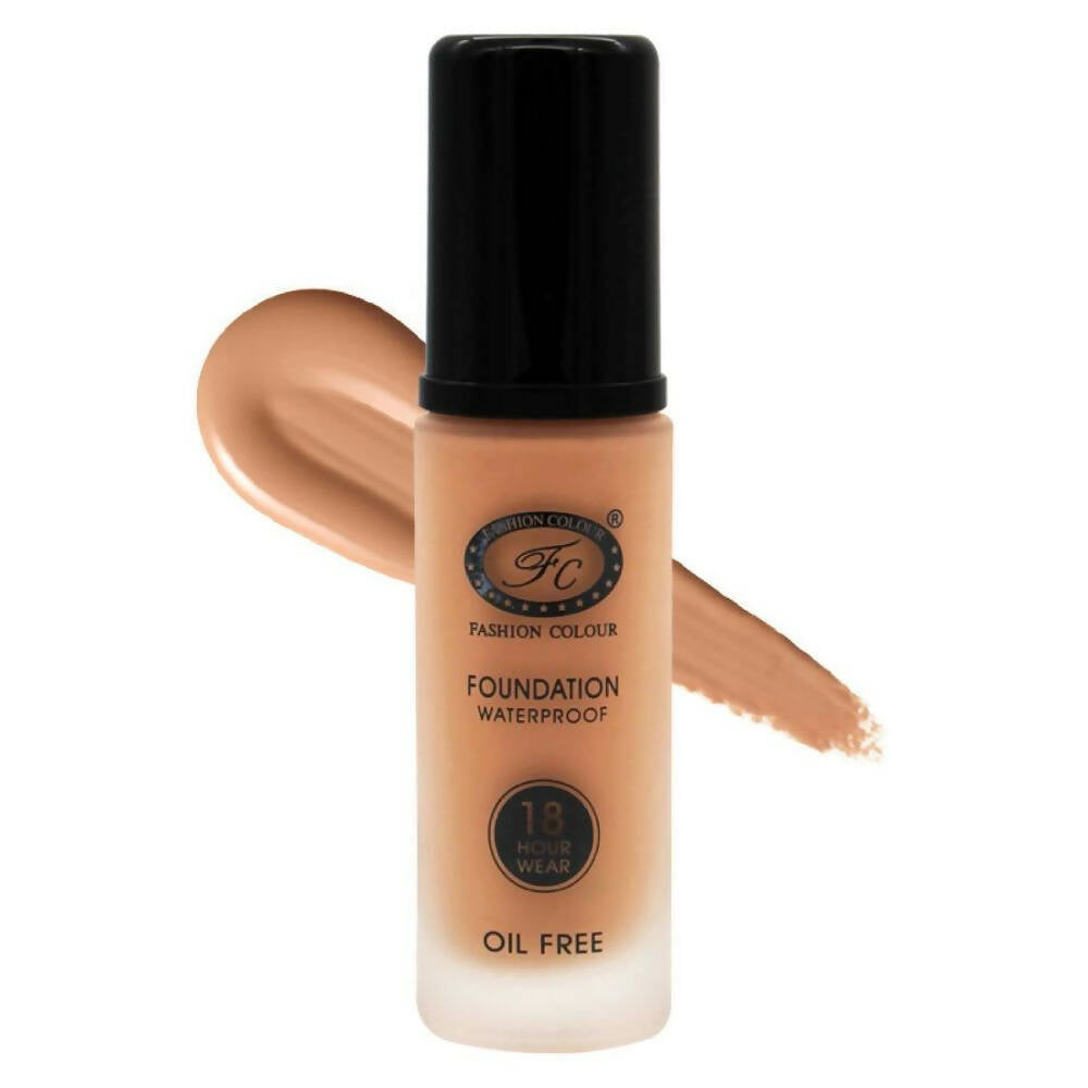 Fashion Colour Oil Free Waterproof Foundation-02 Honny Bisque (Medium To Dark) | Grocsy