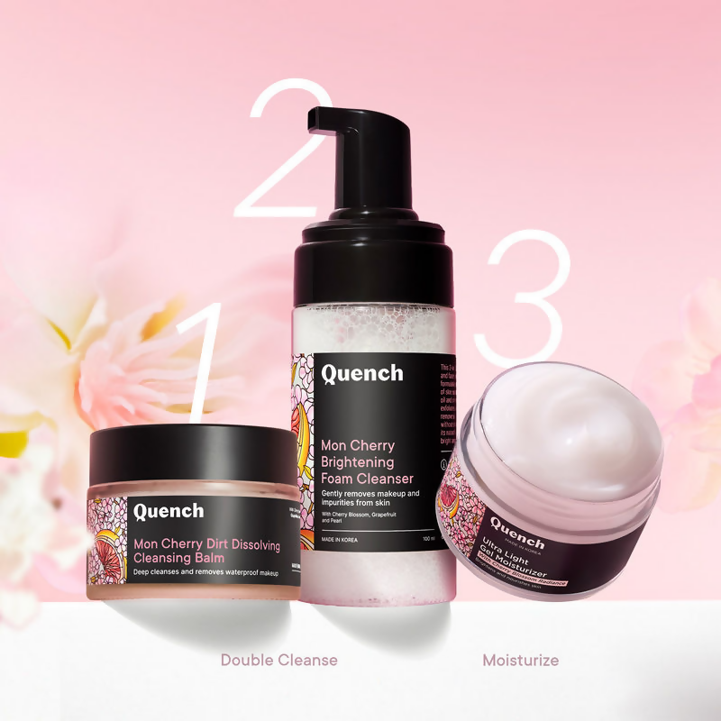 Quench Ultra Light Gel Moisturizer With 2% Niacinamide & Cherry Blossom For Intense Brightening | Grocsy