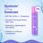 Aqualogica Skin Illuminate Duo With Illuminate Sunscreen And Hydra Gel Moisturizer | Grocsy