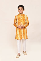 Joban Fashion SilkMusturd Kurta With Straight Fit Pant | Grocsy