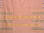 Cream Khadi Cotton Handloom Saree with Jamdani Buta and Temple Border Design - Global Threads | Grocsy