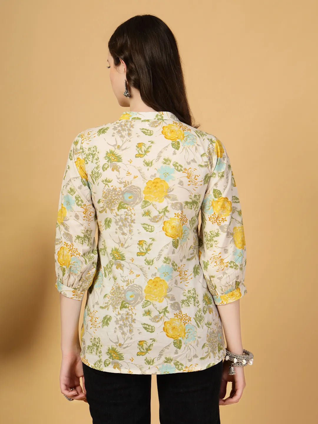 Yufta Cream Pure Cotton Top | Grocsy
