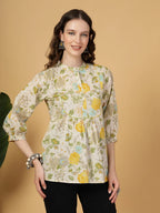 Yufta Cream Pure Cotton Top | Grocsy