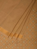 Cream Uppada Cotton Handloom Saree with Jamdani Pallu Design - Global Threads | Grocsy