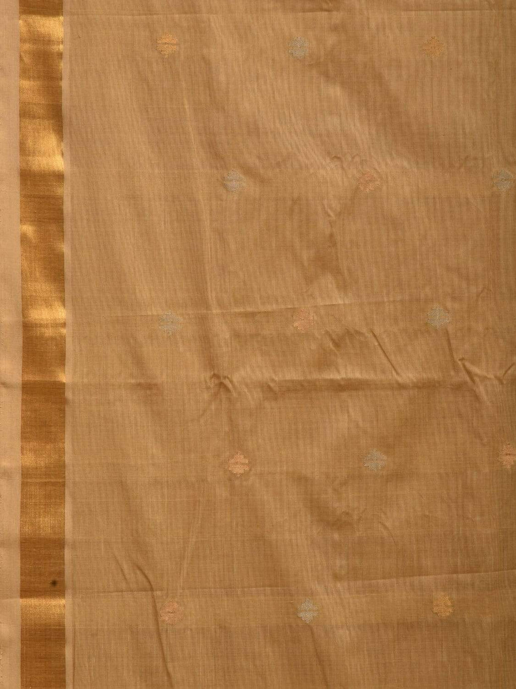 Cream Uppada Cotton Handloom Saree with Jamdani Pallu Design - Global Threads | Grocsy