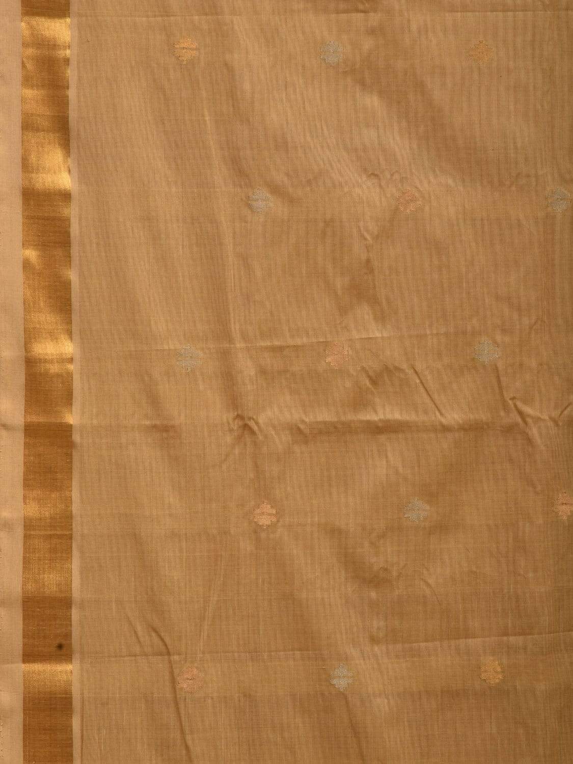 Cream Uppada Cotton Handloom Saree with Jamdani Pallu Design - Global Threads | Grocsy