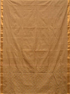 Cream Uppada Cotton Handloom Saree with Jamdani Pallu Design - Global Threads | Grocsy