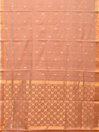 Cream Uppada Cotton Silk Handloom Saree with Jamdani Grill Design - Global Threads | Grocsy
