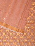 Cream Uppada Cotton Silk Handloom Saree with Jamdani Grill Design - Global Threads | Grocsy
