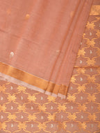 Cream Uppada Cotton Silk Handloom Saree with Jamdani Grill Design - Global Threads | Grocsy