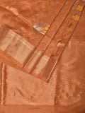 Cream Uppada Silk Handloom Saree with All Over Design - Global Threads | Grocsy