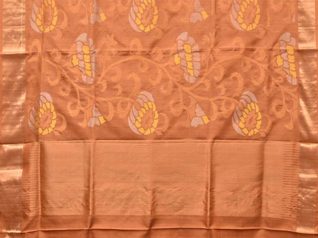 Cream Uppada Silk Handloom Saree with All Over Design - Global Threads | Grocsy