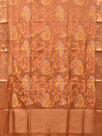 Cream Uppada Silk Handloom Saree with All Over Design - Global Threads | Grocsy