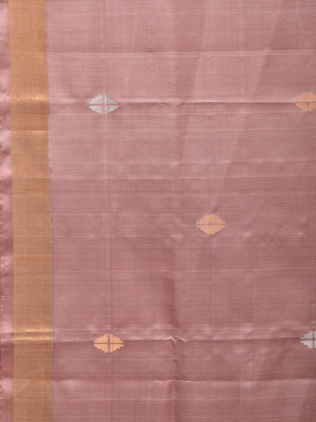 Cream Uppada Silk Handloom Saree with Mango Pallu Design - Global Threads | Grocsy