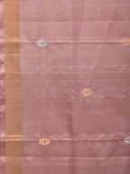 Cream Uppada Silk Handloom Saree with Mango Pallu Design - Global Threads | Grocsy