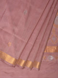 Cream Uppada Silk Handloom Saree with Mango Pallu Design - Global Threads | Grocsy