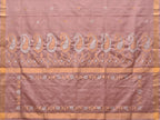 Cream Uppada Silk Handloom Saree with Mango Pallu Design - Global Threads | Grocsy