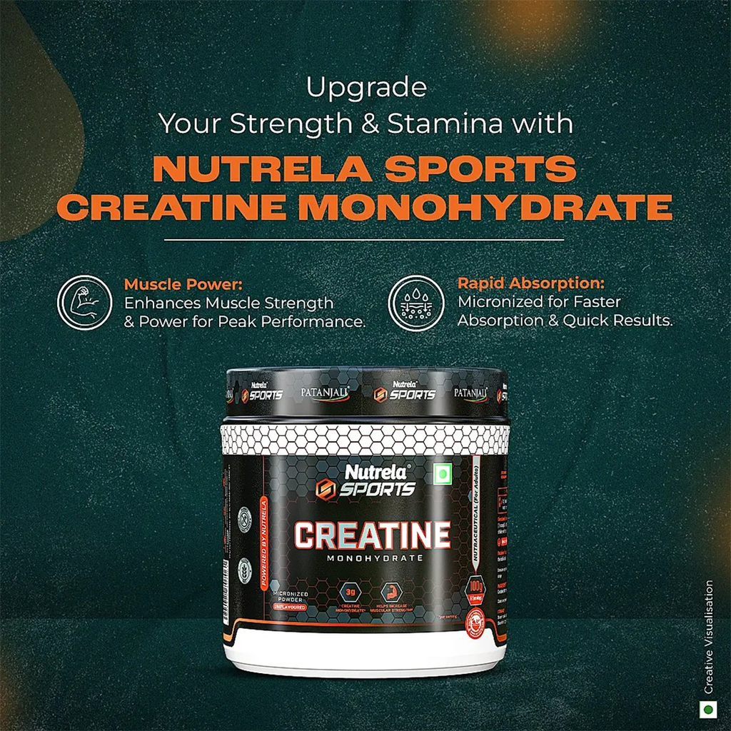 Patanjali Nutrela Sports Creatine Monohydrate | Grocsy