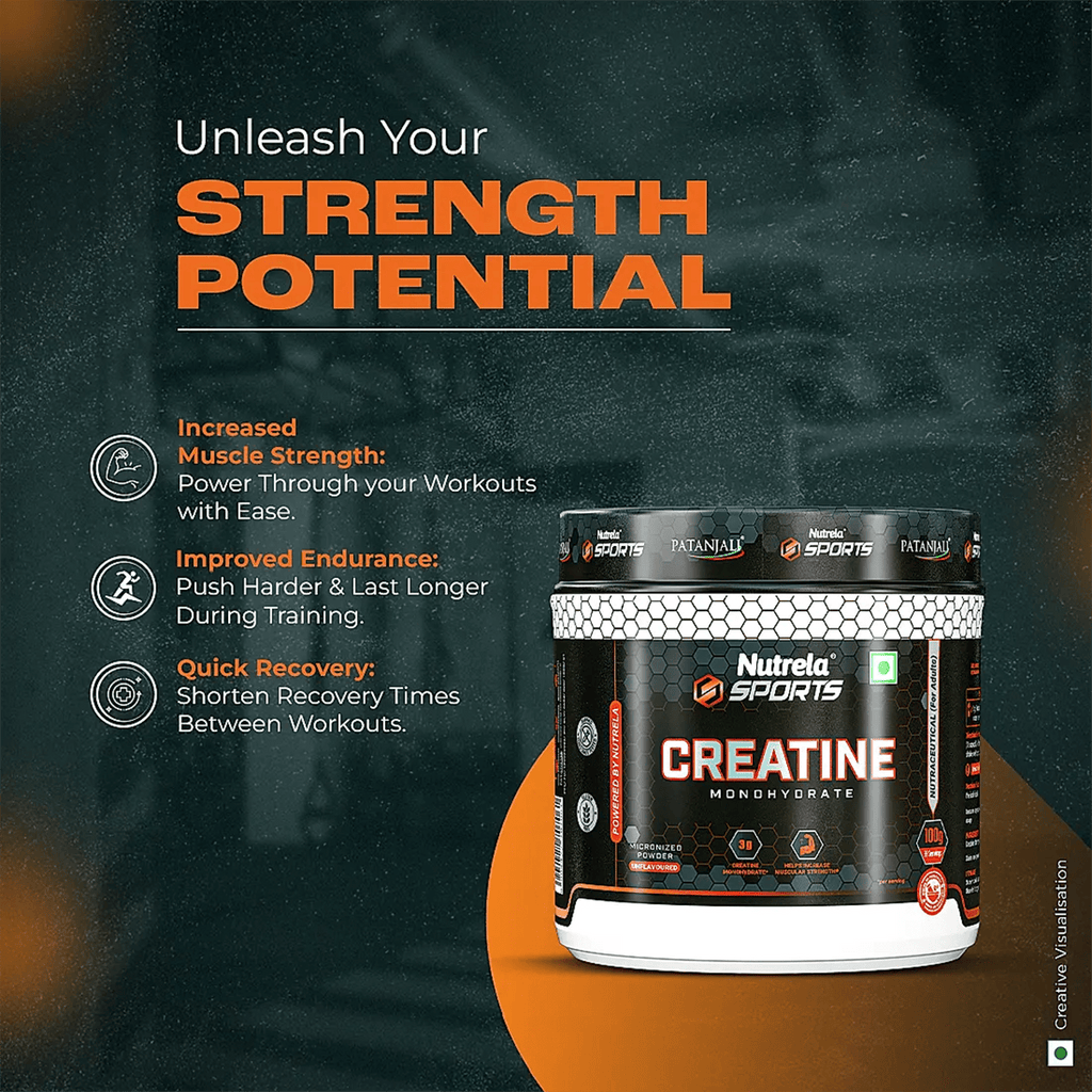 Patanjali Nutrela Sports Creatine Monohydrate | Grocsy