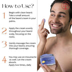 Ivory Natural Beard Growth Cream - Biotin Boosted Hair Follicle For New Hair Cycle | Grocsy