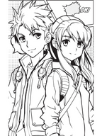 Dreamland Publications Colour Your Own Manga Book 4 With Free Manga Colouring Poster For Kids | Grocsy