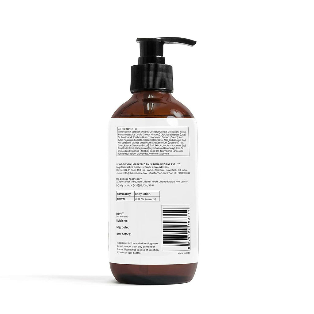 Sirona Blueberry Body Lotion for Intense Hydration | Grocsy