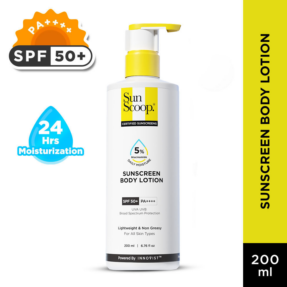 SunScoop 5% Niacinamide Daily Moisture Sunscreen Body Lotion SPF 50+ PA++++ | Grocsy