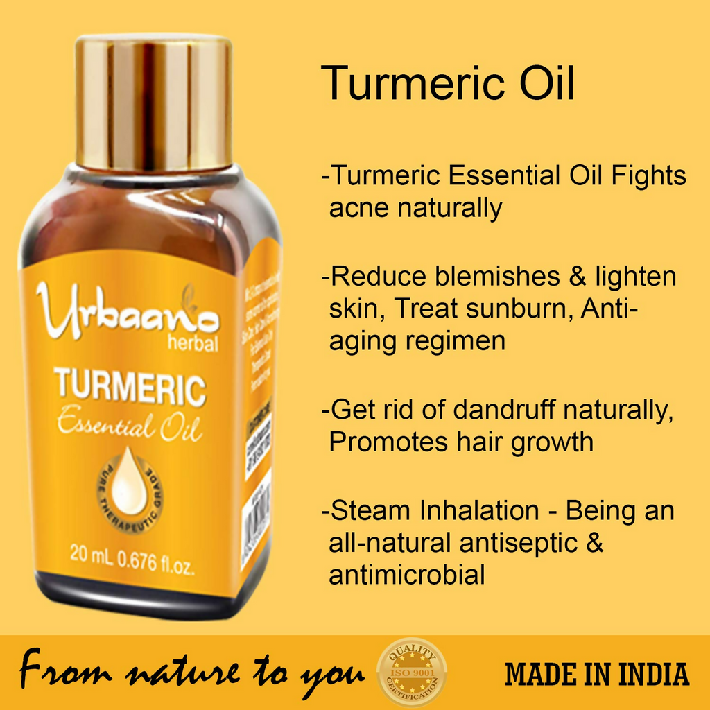 Urbaano Herbal Turmeric Essential Oil | Grocsy