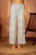 Joban Fashion Blue Hand Block Printed Cotton Suit Set | Grocsy