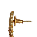 Joban Fashion Women Matte Gold Brass Jhumka | Grocsy