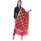 A R Silk Red Color VNS Big Gola Dupattas and Chunnis | Grocsy