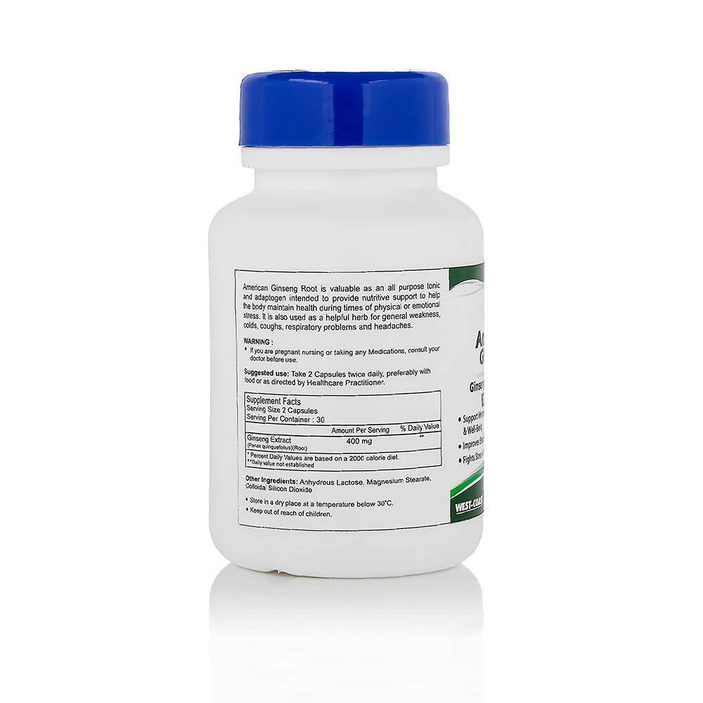 Healthvit American Ginseng Capsules | Grocsy