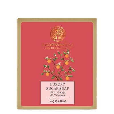 Forest Essentials Luxury Sugar Soap Bitter Orange & Cinnamon | Grocsy