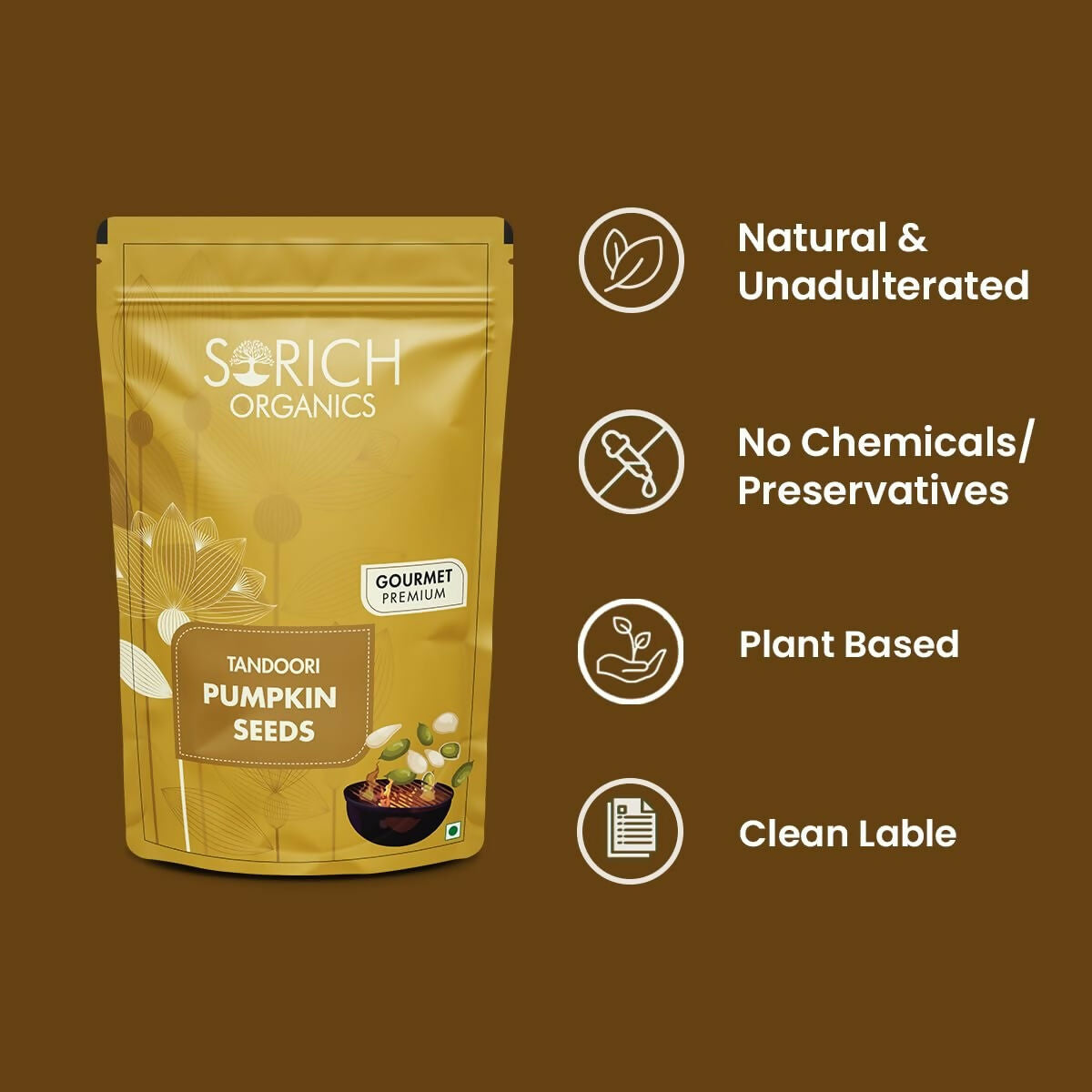 Sorich Organics Tandoori Pumpkin Seeds | Grocsy